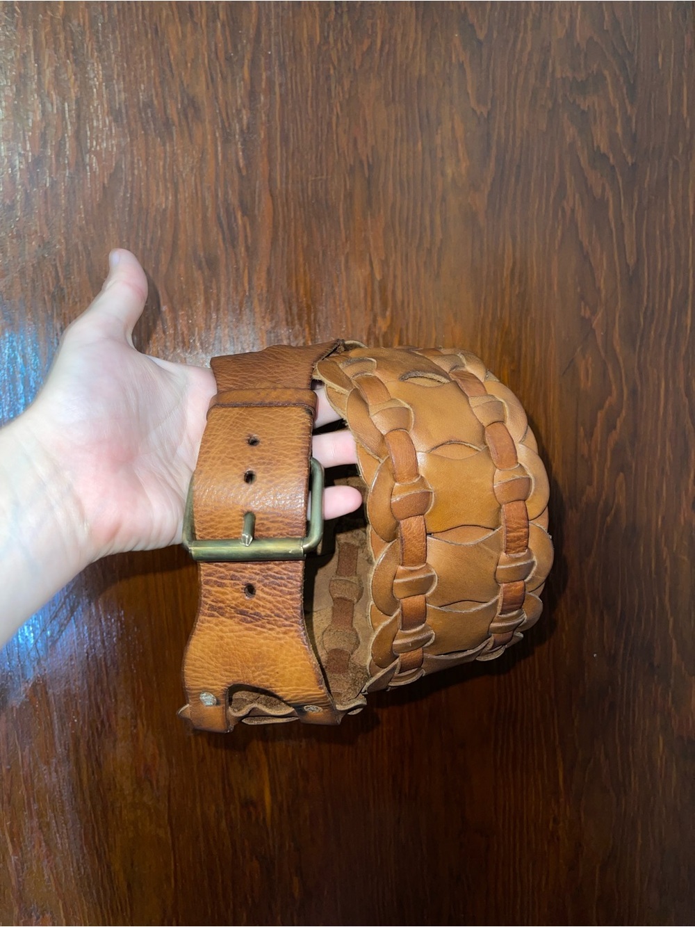 Woven Leather Belt